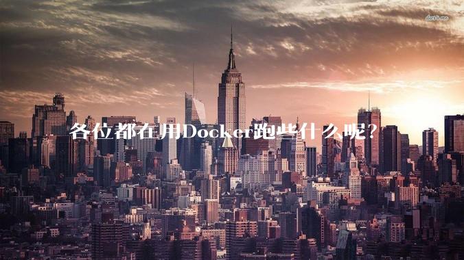 各位都在用Docker跑些什么呢？